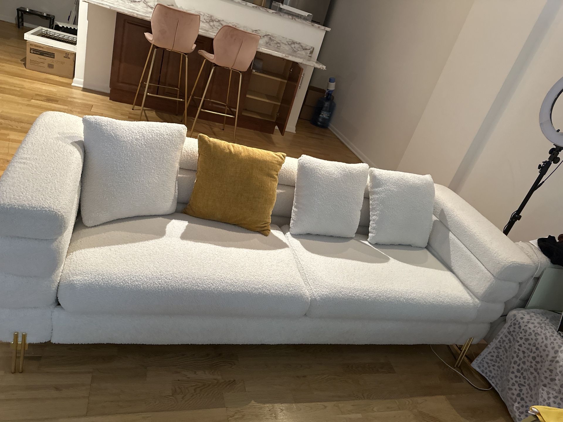 Two White Sofas 