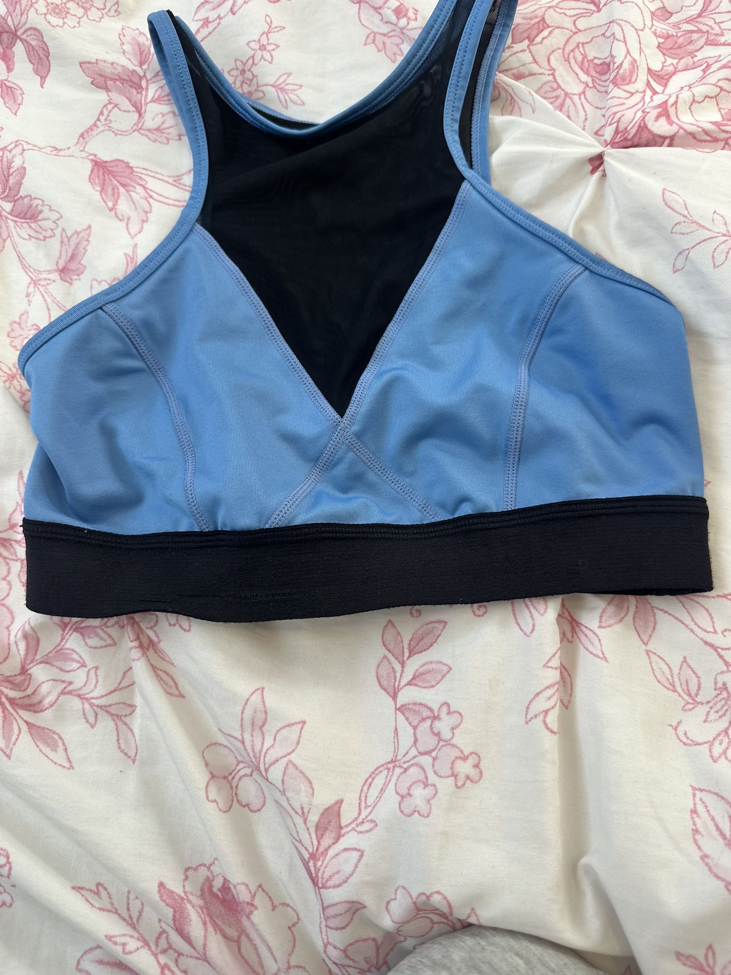 Zella Blue & Black Sports Bra (Size S, Used)