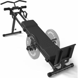GMWD Total Home Gym – Full Body Workout Machine with Detachable Footplate, Swing Attachment, and Weight Holder for Home Gym Workouts