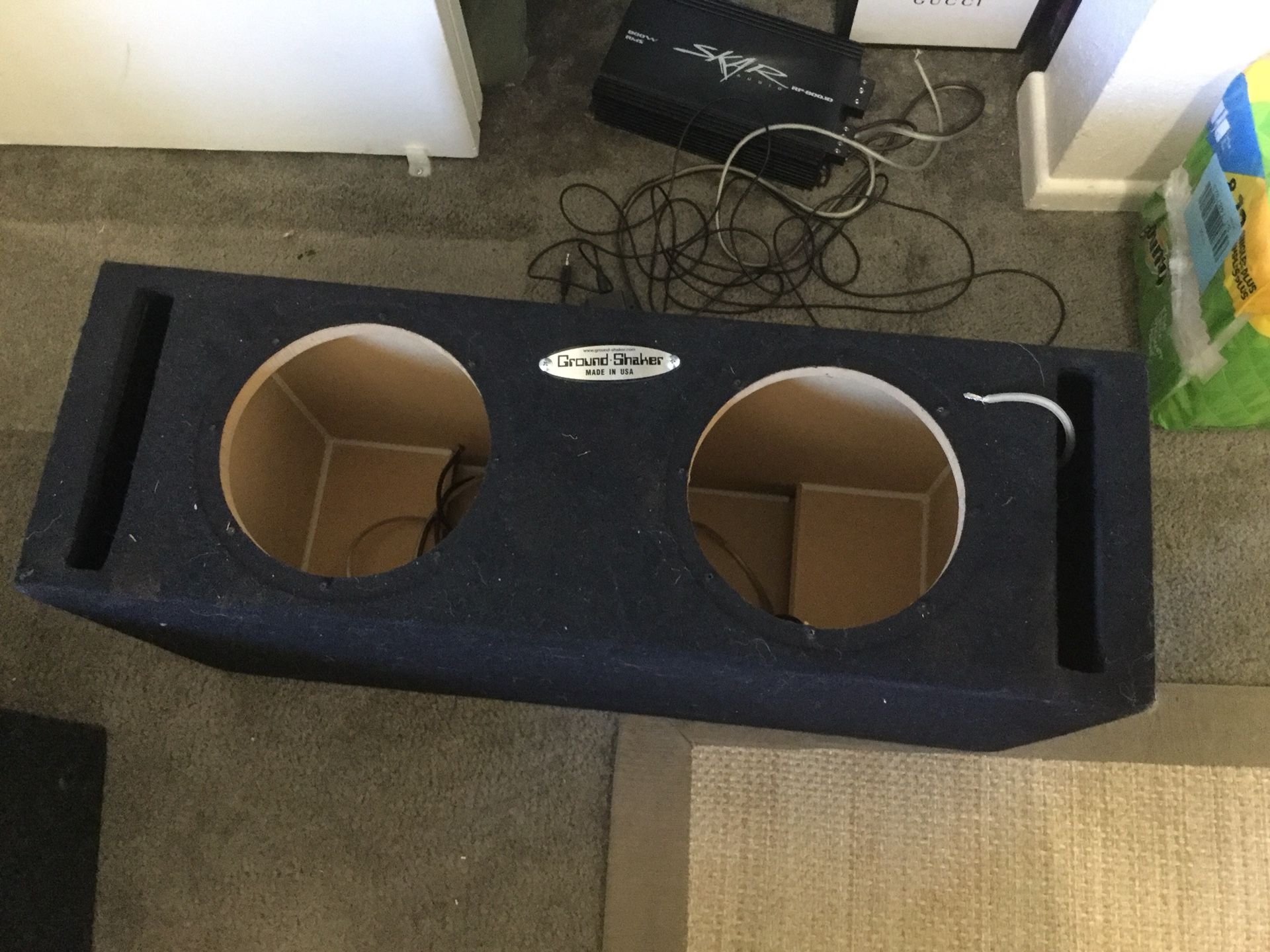 Groundshaker dual 8in subwoofer box