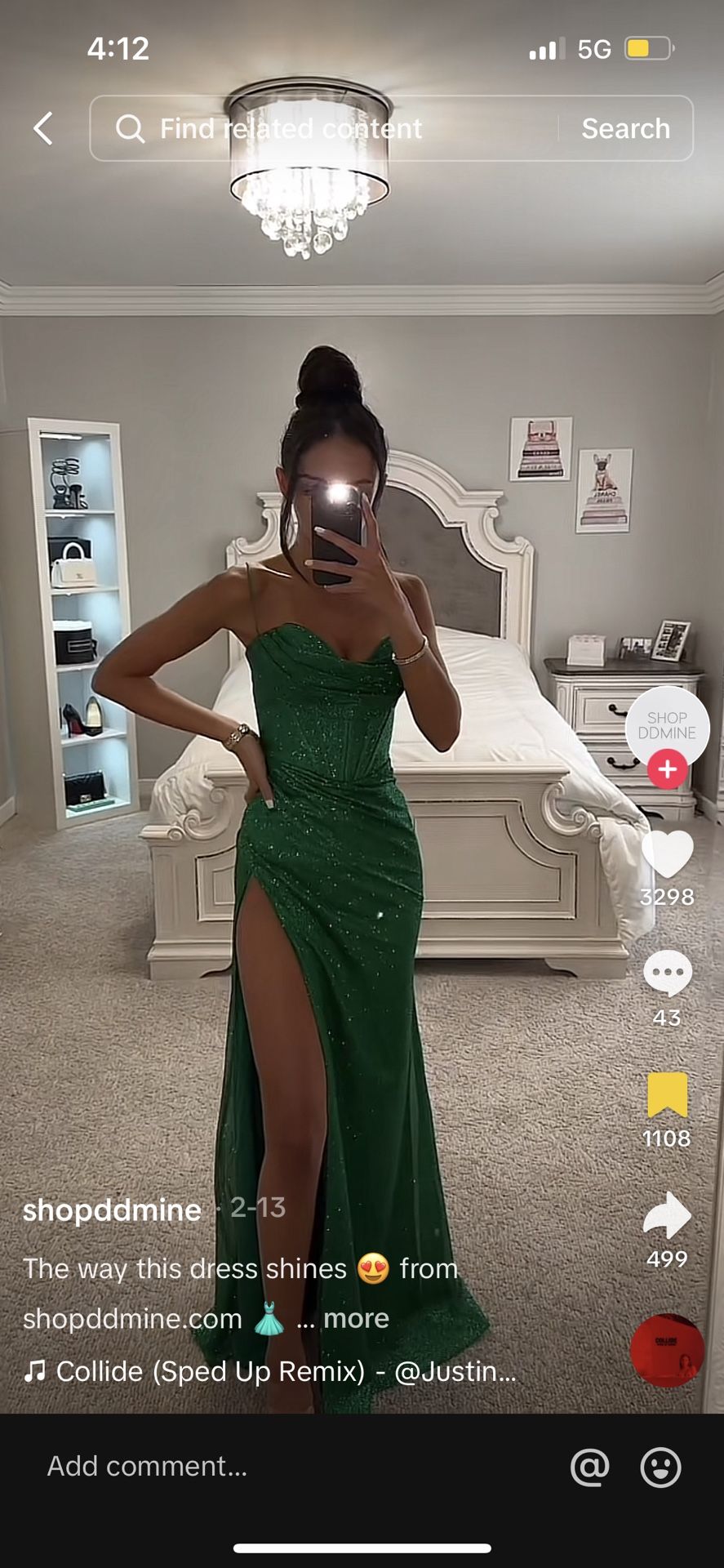 Emerald/Green Prom Dress