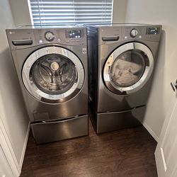 LG WASHER/DRYER W/ PEDESTALS $500! Must Act Fast 
