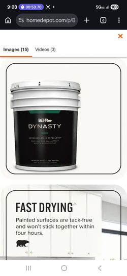 Ultra pure white paint 5 gallons