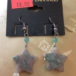 ORIENTAL DECOR A Pair Of Gemstone Earrings 