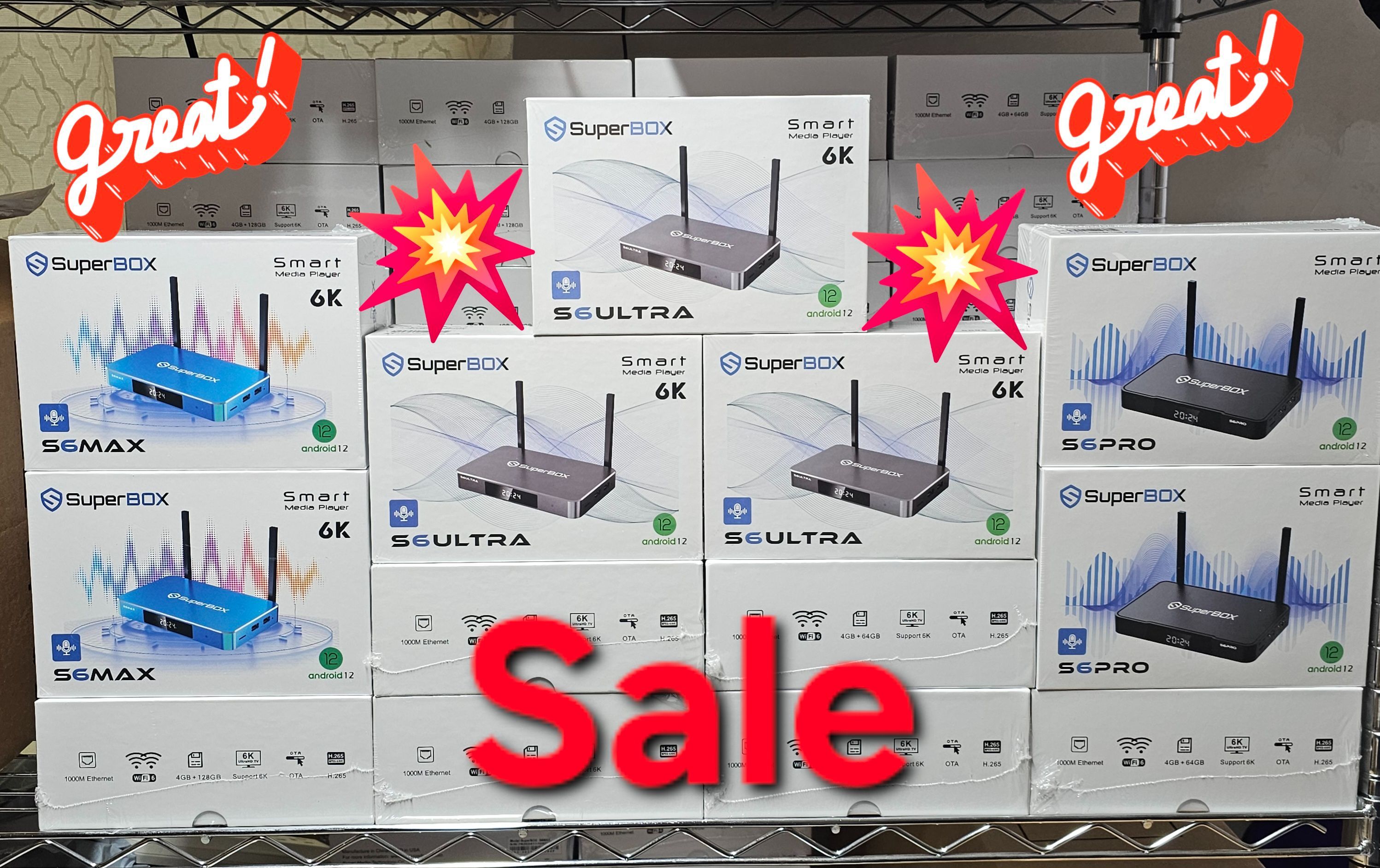 SuperBox ⚡⚡ Super Box ⚡ CHRISTMAS RAFFLE⚡ S6 MAX ⚡ Brand New - El Monte Pickup 😍