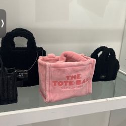 MARC JACOBS PINK TERRY TOTE BAG