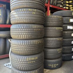 18” tires semi new 225/40/18 with free installation $80 each