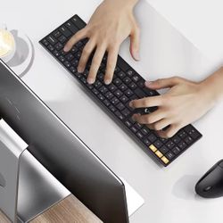 ProtoArc XK21 2.4G Wireless Left-Handed Keyboard Bluetooth Key board Ultra-Thin Rechargeable