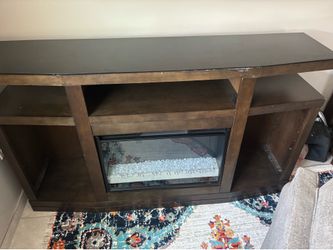Electric fireplace TV stand
