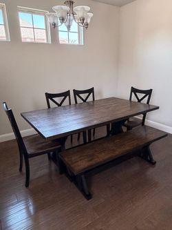 Wooden dinning table sets