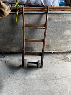 Antique Wooden Hand Truck Dolly