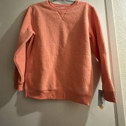 Cat and Jack Girls XL (16) Sweatshirt Soft Long Sleeve Orange 