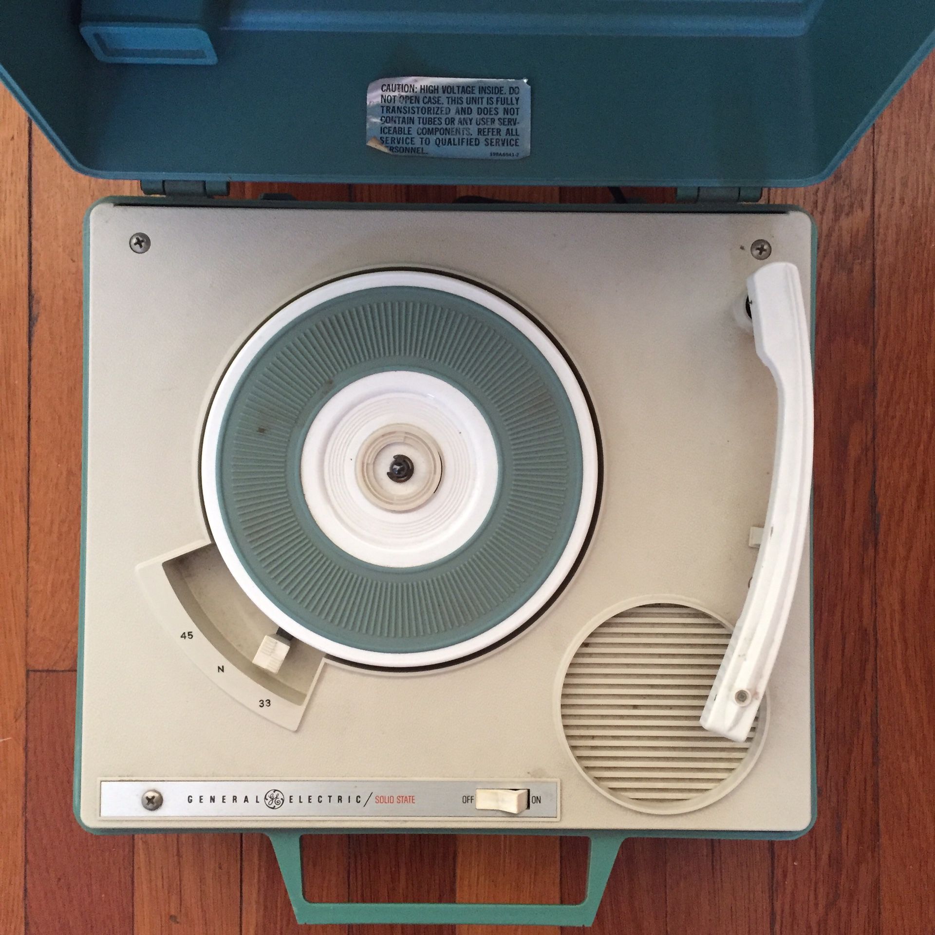 Not Fully Working, Vintage Record Player, General Electric, Record
