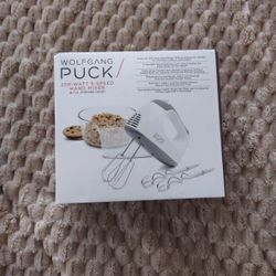 Wolfgang Puck Wolfgang Puck Hand Mixer, 250 Watt 5 Speed W/ Storage Caddy - NIB