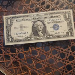 1957 SILVER CERTIFICATE ONE DOLLAR STAR NOTE