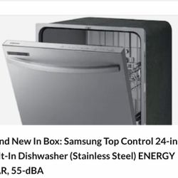 Brand New In Box Samsung Stainless Dishwasher 