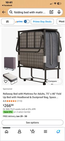 FOLDING ROLL AWAY BED