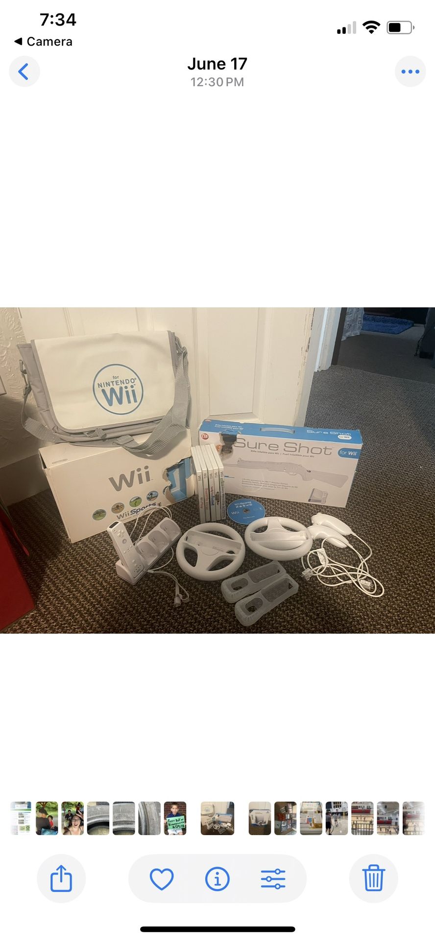 Wii Game System And Accessories 