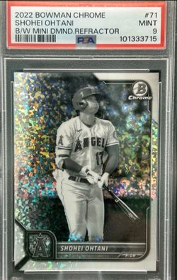 PSA 9 grade 2022 Bowman Chrome  Mini Diamond Refractor Shohei Ohtani 29/199 PSA 9  🔥🔥