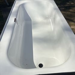 Bootz Industries Aloha Plus 60 in. x 32 in. Alcove Soaking Bathtub With Left Drain in White