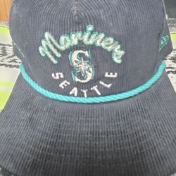 Seattle Mariners New Era Full Circle Corduroy Golfer Adjustable Hat - Navy