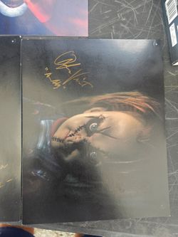 Chucky autograph poster