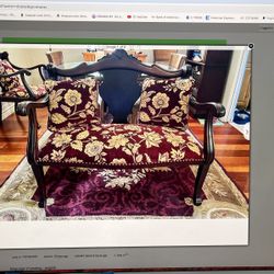 Early American Chair And Settee