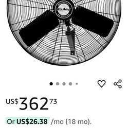 Ventilador Infustrial Para Pared 30"