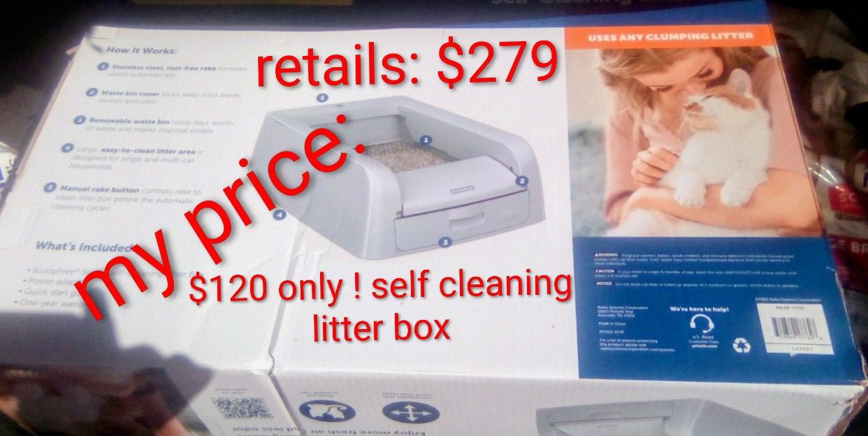Self Cleaning Litter Box New