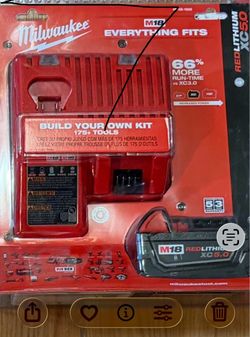 Milwaukee M18 charger with 5.0 battery