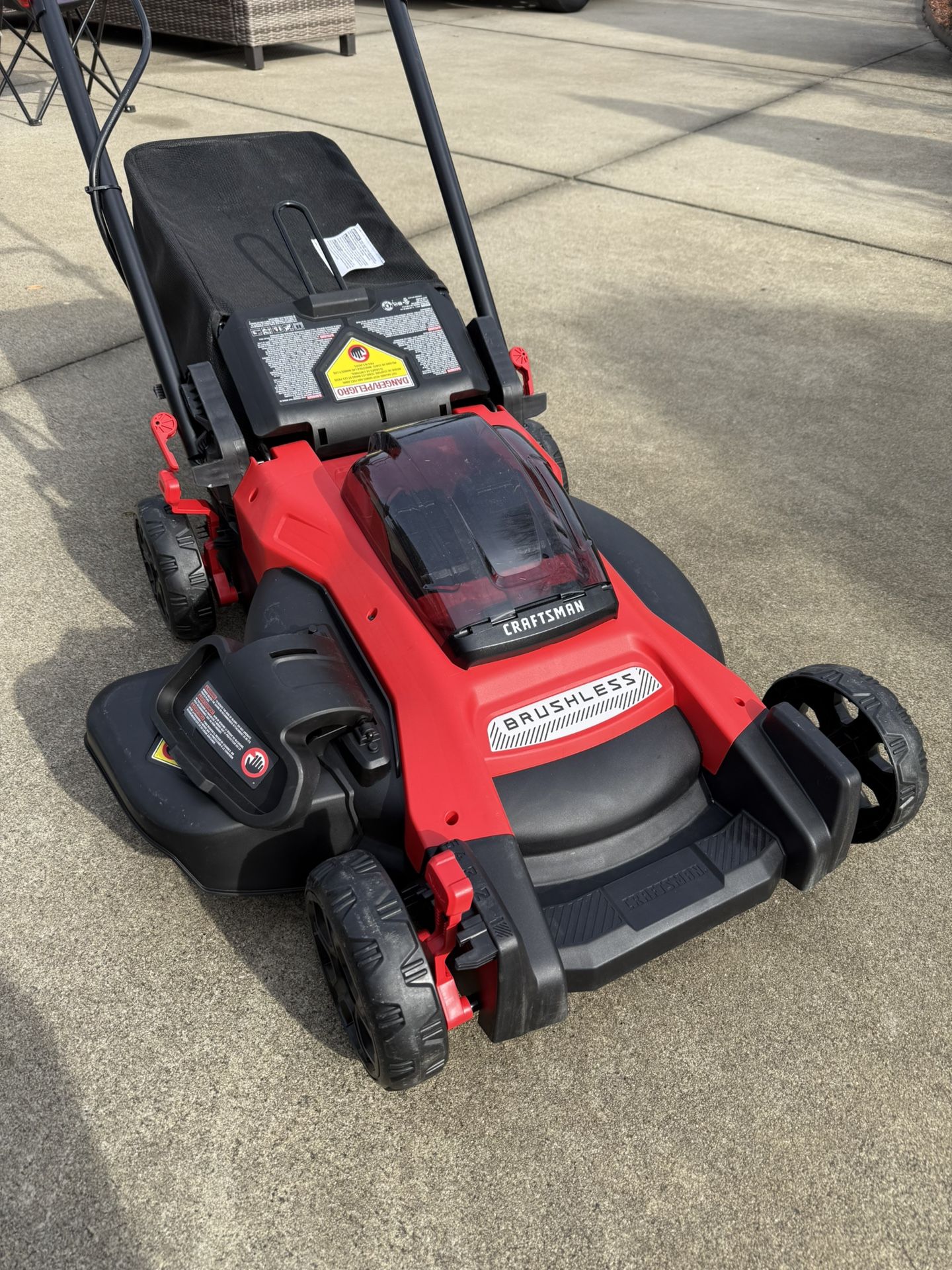 Craftsman V20 20” Brushless Cordless Lawn Mower — LIKE NEW (Model CMCMW220P2)