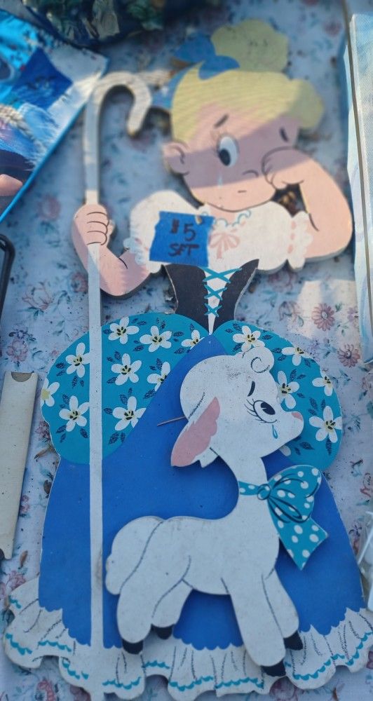 Wooden "Little Bo Beep And Her Sheep" Set