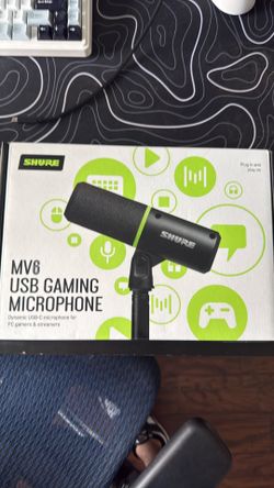 Shure mv6 with low profile mic arm