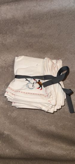 Threshold Christmas embroidered cocktail napkins, 6-pack.