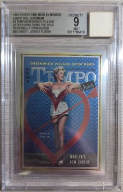 1993 Sports Time Marilyn Monroe Cover Girl Chromium #8 "Tempo / Greenwich Village After Dark"