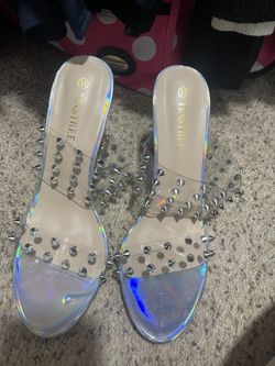 Clear Spike Heels