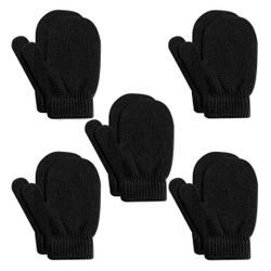1-4 years Toddler Mittens Baby Mittens Toddler Gloves Warm Newborn Mittens Black