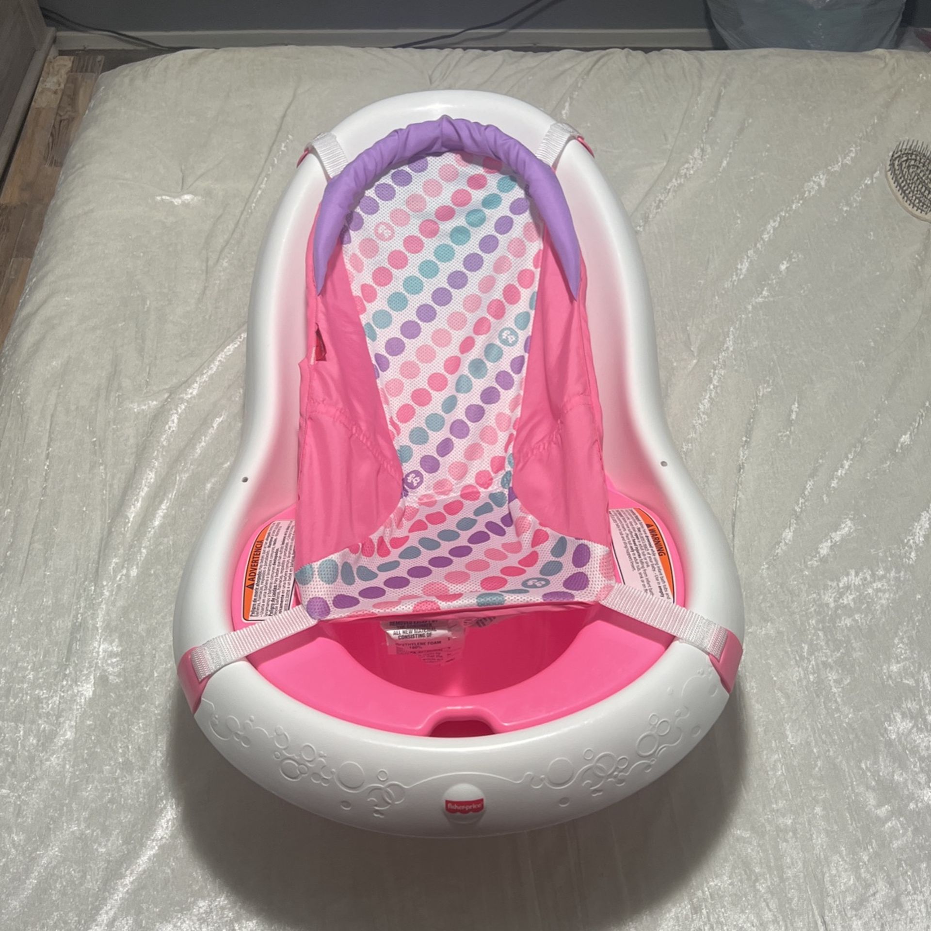 Fisher-Price 4-In-1 Sling 'n Seat Baby Bath Tub Pink