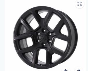 RAM 1500 ORIGINAL Satin Black 6-Lug Wheel; 22x9; 15mm Offset