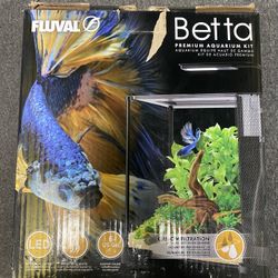 Fluval Premium Betta Aquarium Kit 20L Nano Small Fish Tank Heater & LED Lighting
