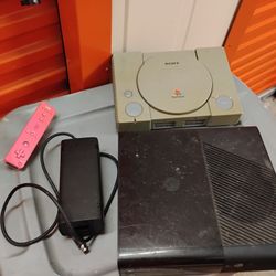 PLAYSTATION XBOX 360 NINTENDO 64 LOT. CONSOLES AND CONTROLLERS! 