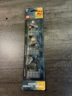 Vintage LEGO Lord of the Rings Magnet Set 850517 - Frodo, Sam & Ringwraith - NEW SEALED 2012