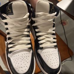 Patent Black White Gold 1s Mid