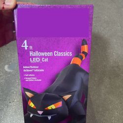 4 ft LED Halloween Cat Decoration - Unopened 
