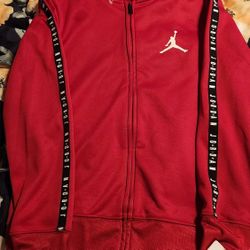 Nike Jordan Big Boys Air Hooded Therma Taping Hoodie Size M NWT