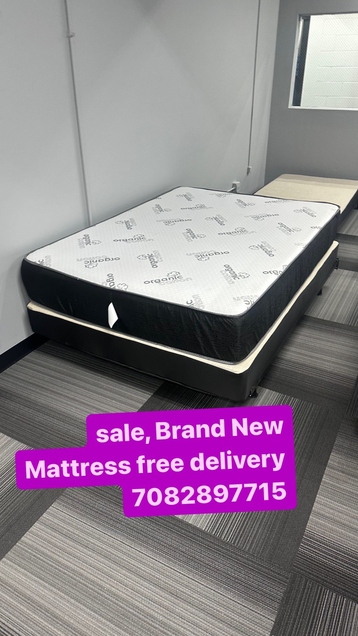 Huge sale for Mattress And Box Twin size mattress and box 150.$ full 190$ Queen 200$ king 290$. Mattress And Box and frame and headboard. King 580$ Qu
