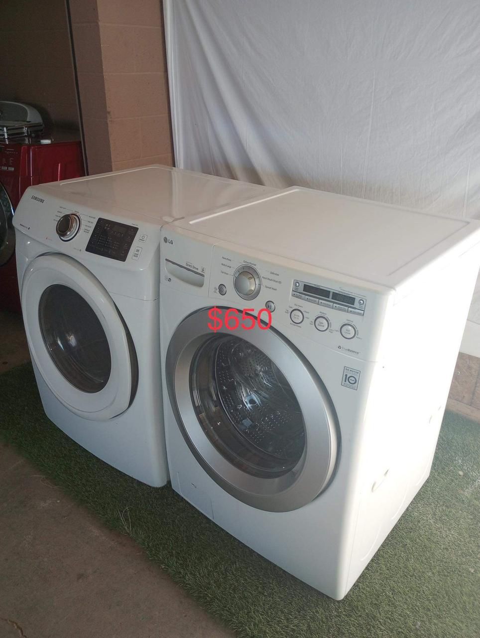 Beautiful LG Washer And Samsung Gas Dryer (1 Year Warranty)