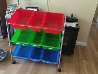Toy bin organizer