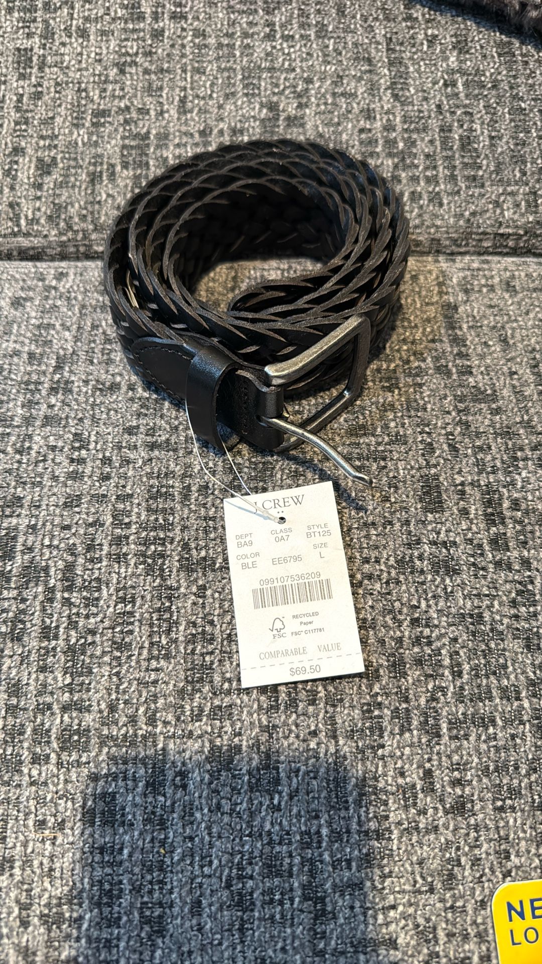 J Crew Leather Men's Large Belt