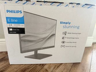 Monitor- Philips E Line 24" Full HD IPS Monitor